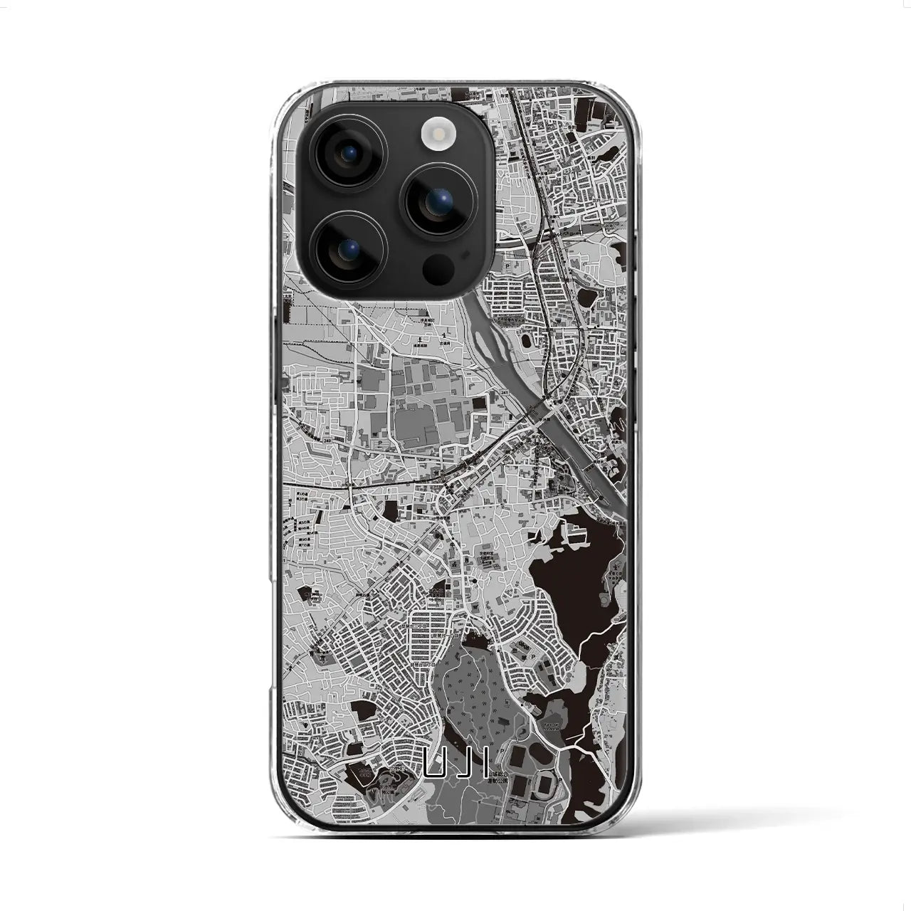 【宇治（京都府）】地図柄iPhoneケース（クリアタイプ）