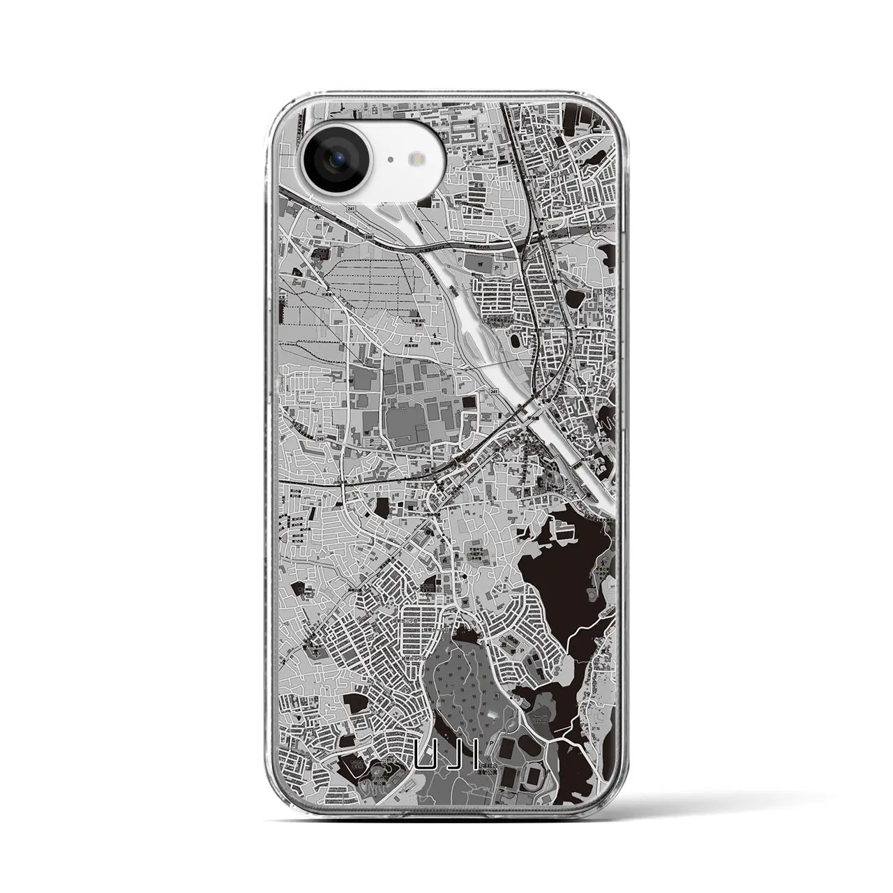 【宇治（京都府）】地図柄iPhoneケース（クリアタイプ）