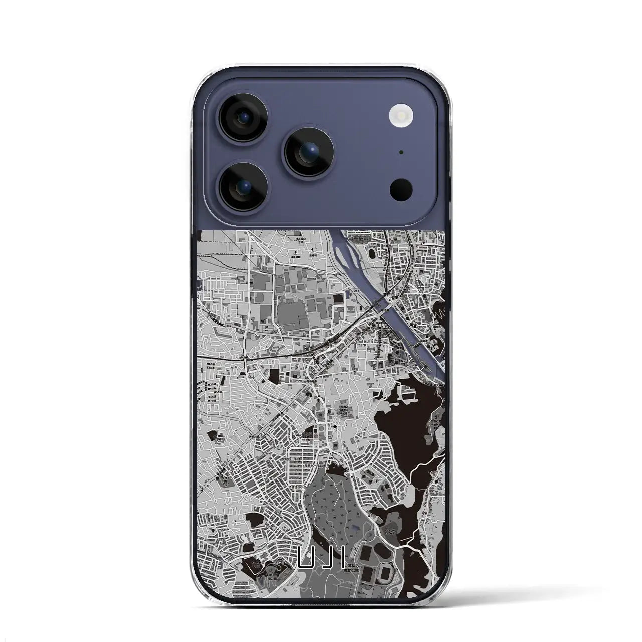 【宇治（京都府）】地図柄iPhoneケース（クリアタイプ）