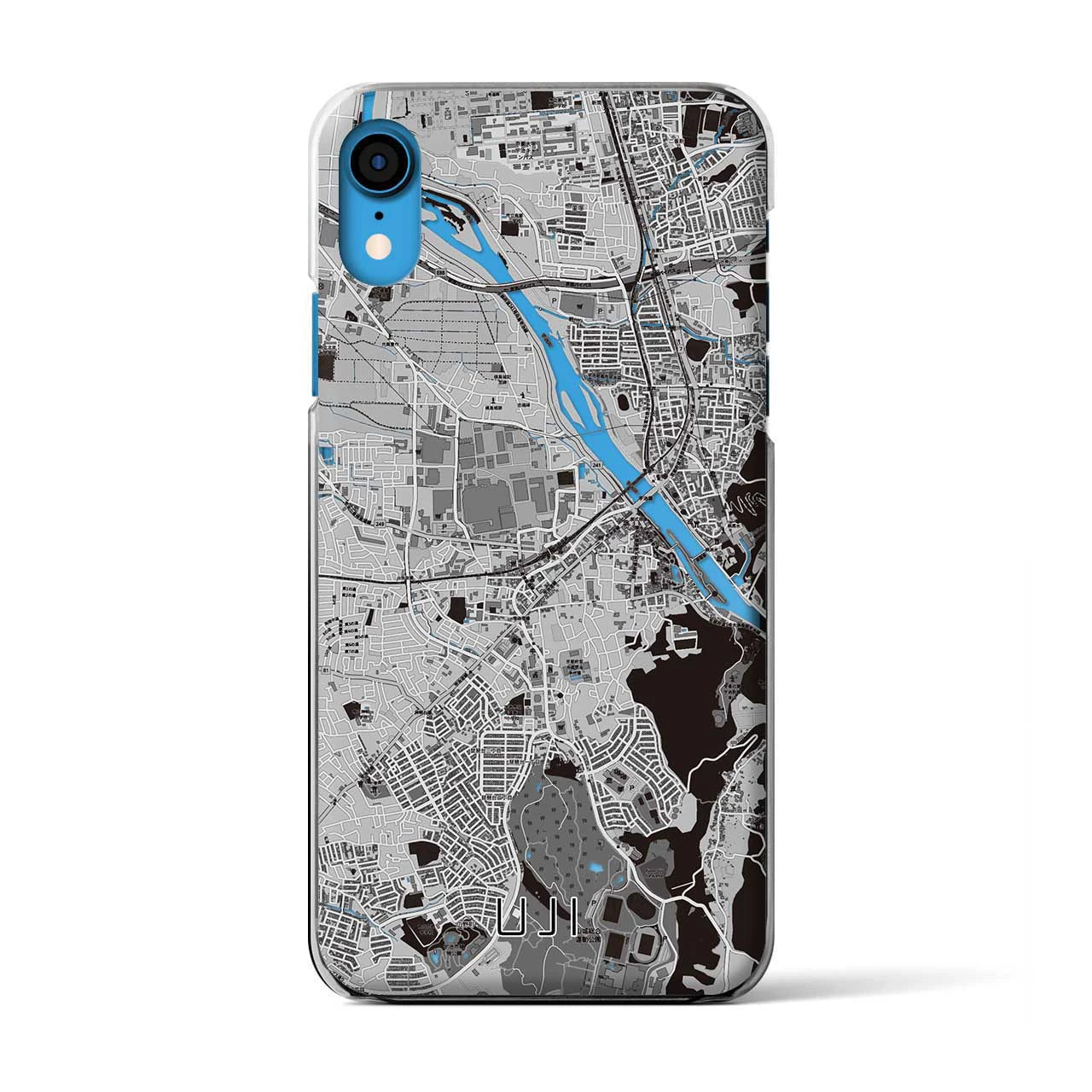 【宇治（京都府）】地図柄iPhoneケース（クリアタイプ）