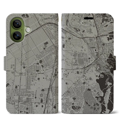 【宇治（京都府）】地図柄iPhoneケース（手帳タイプ）