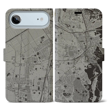 【宇治（京都府）】地図柄iPhoneケース（手帳タイプ）