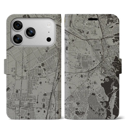 【宇治（京都府）】地図柄iPhoneケース（手帳タイプ）