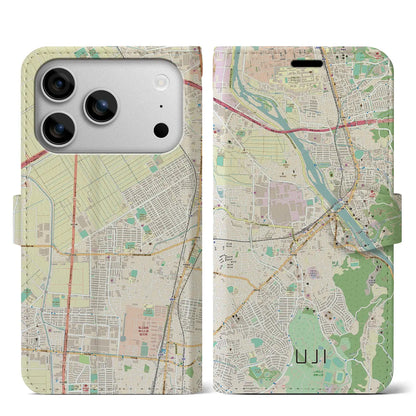 【宇治（京都府）】地図柄iPhoneケース（手帳タイプ）