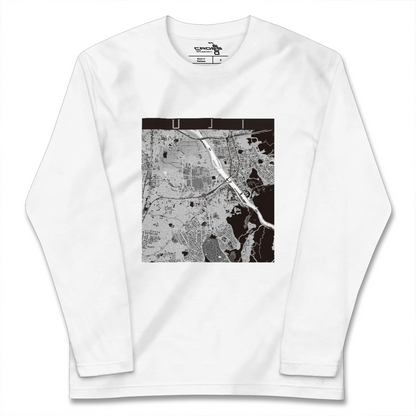 【宇治（京都府）】地図柄ロングスリーブTシャツ