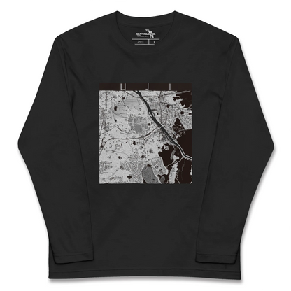 【宇治（京都府）】地図柄ロングスリーブTシャツ