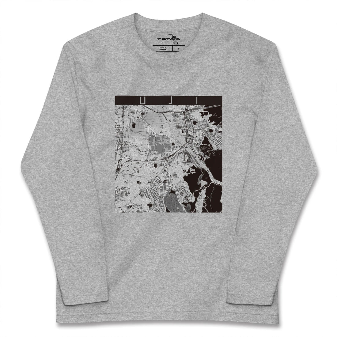 【宇治（京都府）】地図柄ロングスリーブTシャツ