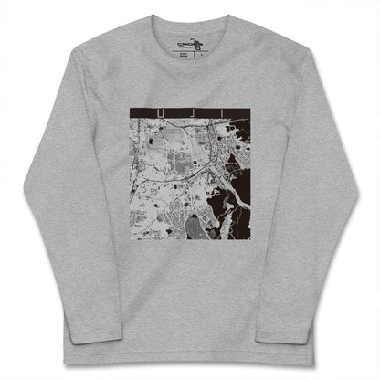【宇治（京都府）】地図柄ロングスリーブTシャツ