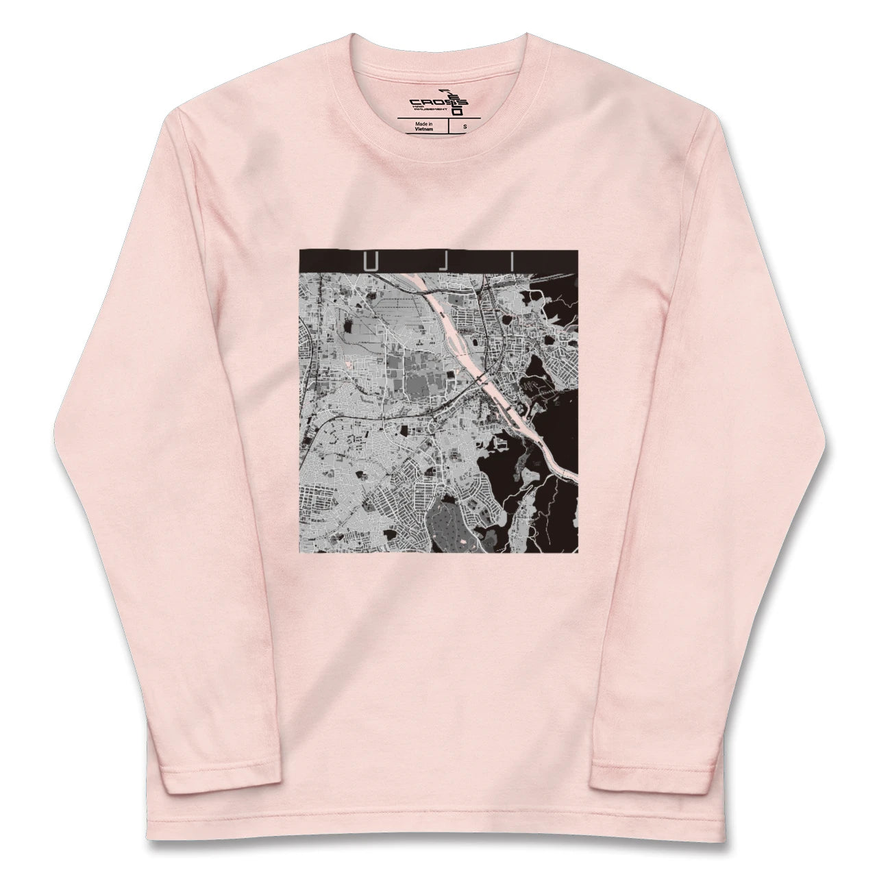 【宇治（京都府）】地図柄ロングスリーブTシャツ