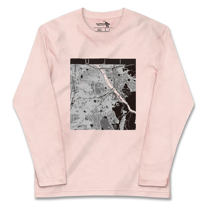 【宇治（京都府）】地図柄ロングスリーブTシャツ