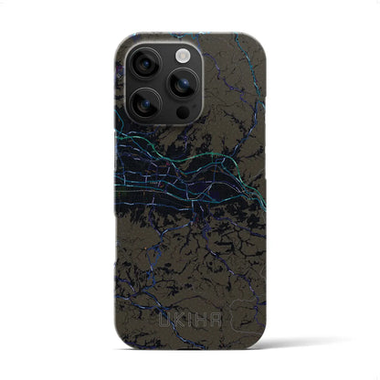 【うきは（福岡県）】地図柄iPhoneケース（バックカバータイプ）