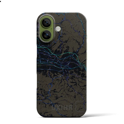 【うきは（福岡県）】地図柄iPhoneケース（バックカバータイプ）