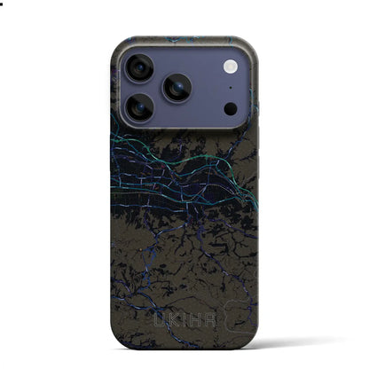 【うきは（福岡県）】地図柄iPhoneケース（バックカバータイプ）