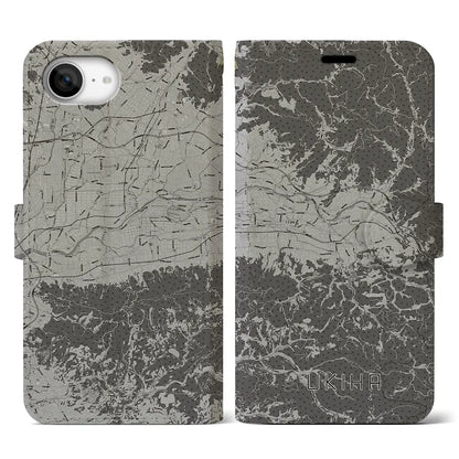 【うきは（福岡県）】地図柄iPhoneケース（手帳タイプ）