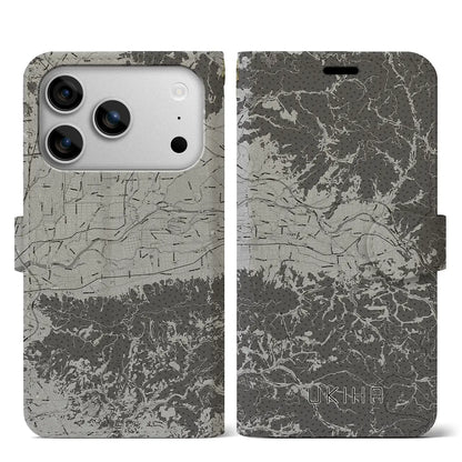 【うきは（福岡県）】地図柄iPhoneケース（手帳タイプ）