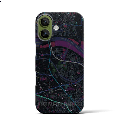 【浮間舟渡（東京都）】地図柄iPhoneケース（バックカバータイプ）