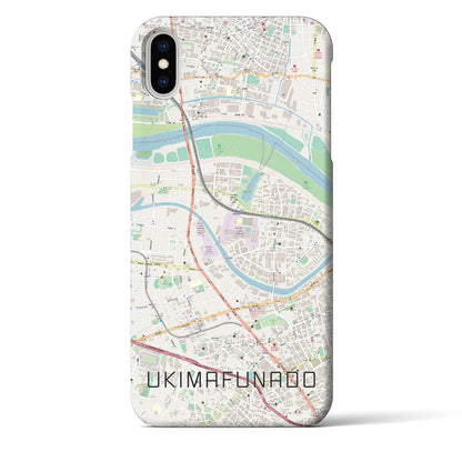 【浮間舟渡（東京都）】地図柄iPhoneケース（バックカバータイプ）