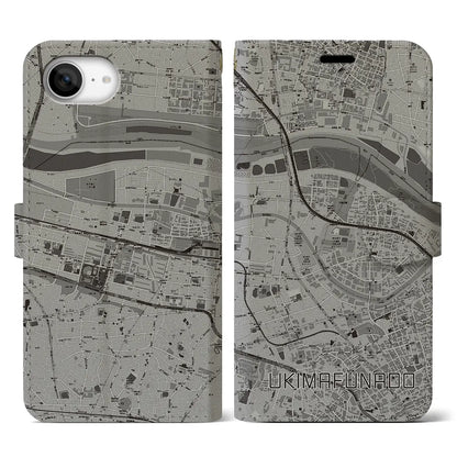 【浮間舟渡（東京都）】地図柄iPhoneケース（手帳タイプ）