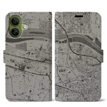 【浮間舟渡（東京都）】地図柄iPhoneケース（手帳タイプ）