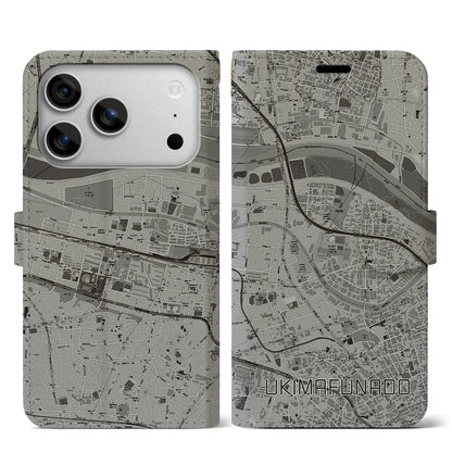 【浮間舟渡（東京都）】地図柄iPhoneケース（手帳タイプ）