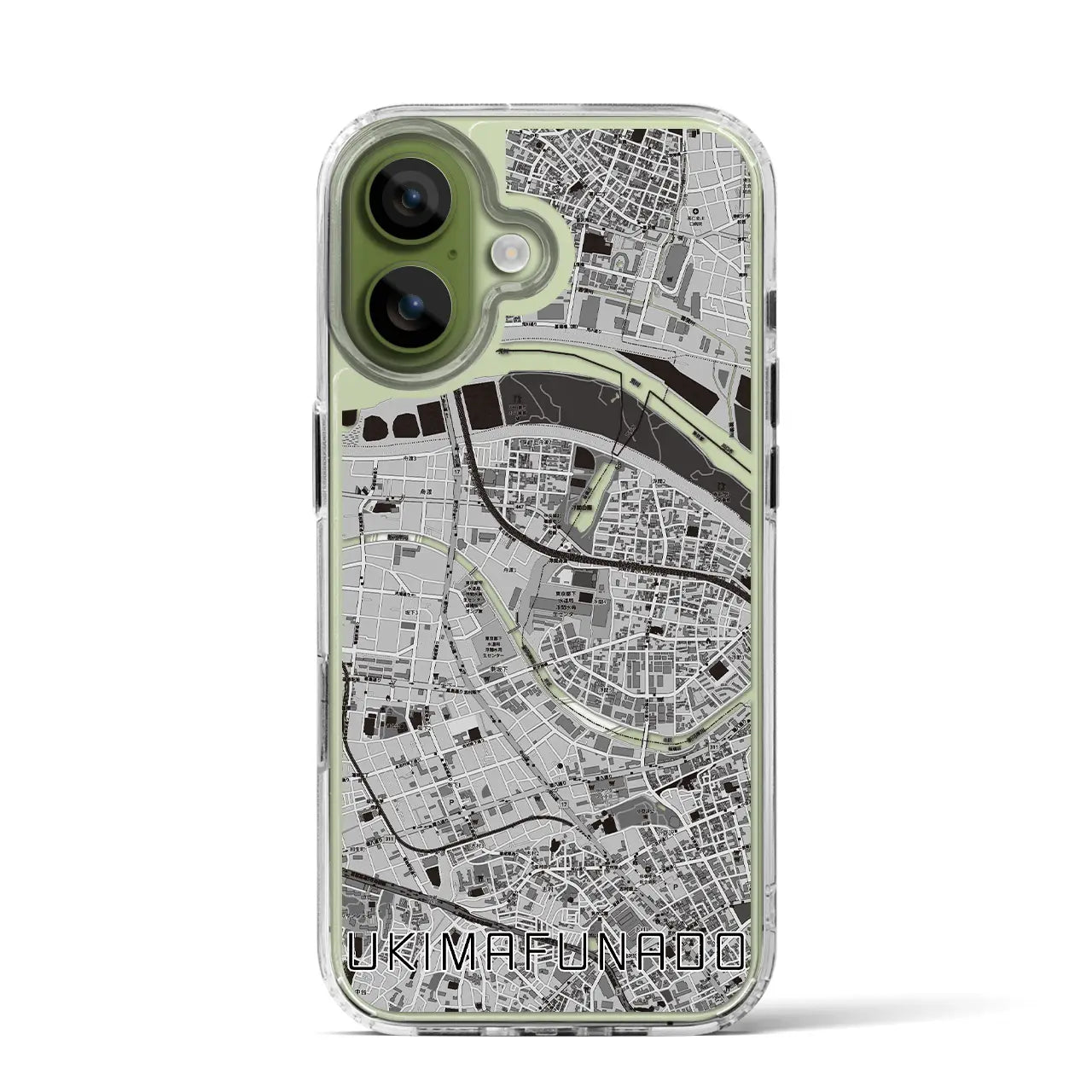 【浮間舟渡（東京都）】地図柄iPhoneケース（MagSafeタイプ）