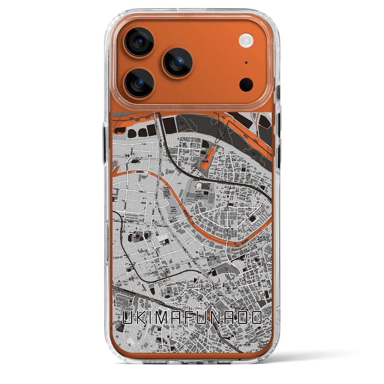 【浮間舟渡（東京都）】地図柄iPhoneケース（MagSafeタイプ）