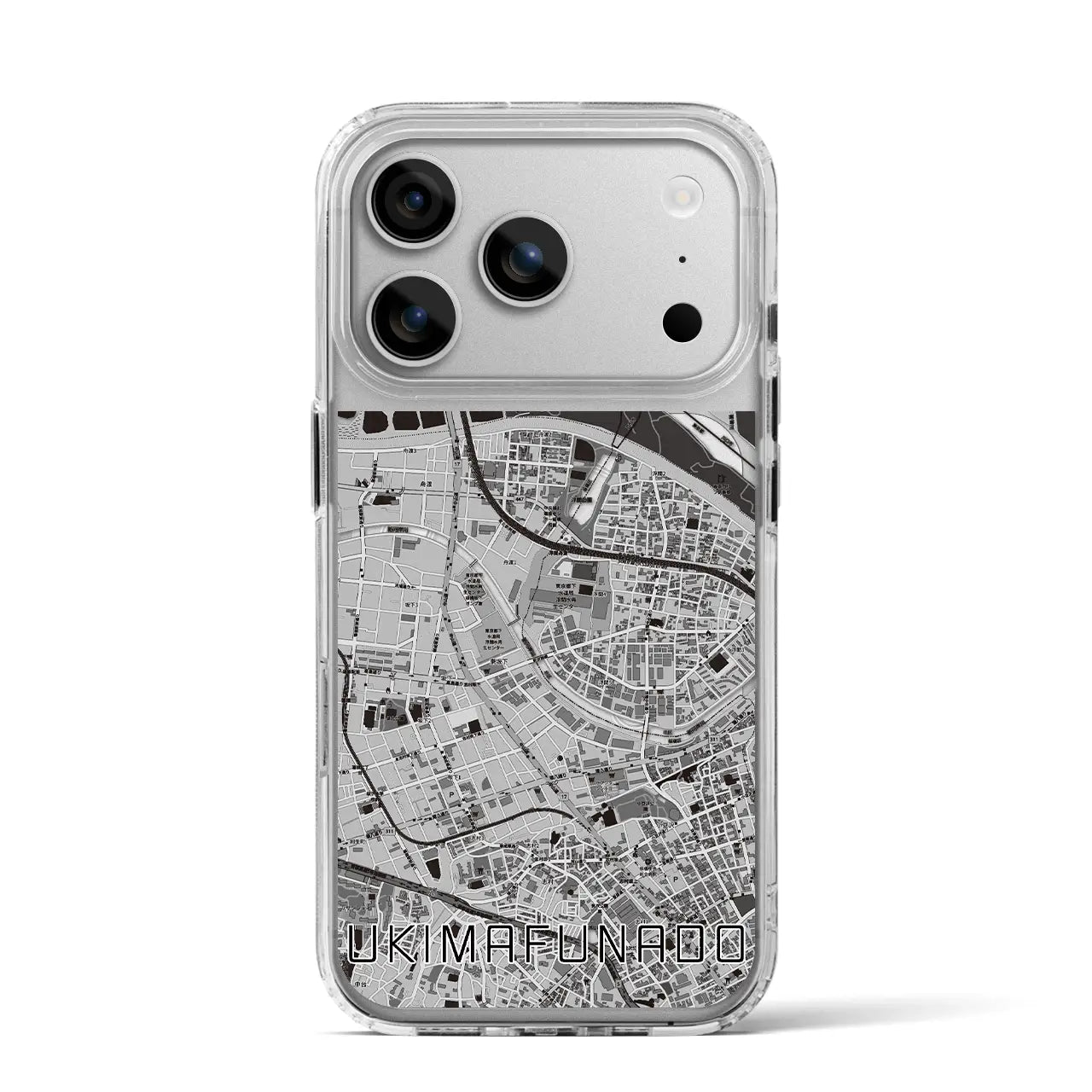 【浮間舟渡（東京都）】地図柄iPhoneケース（MagSafeタイプ）