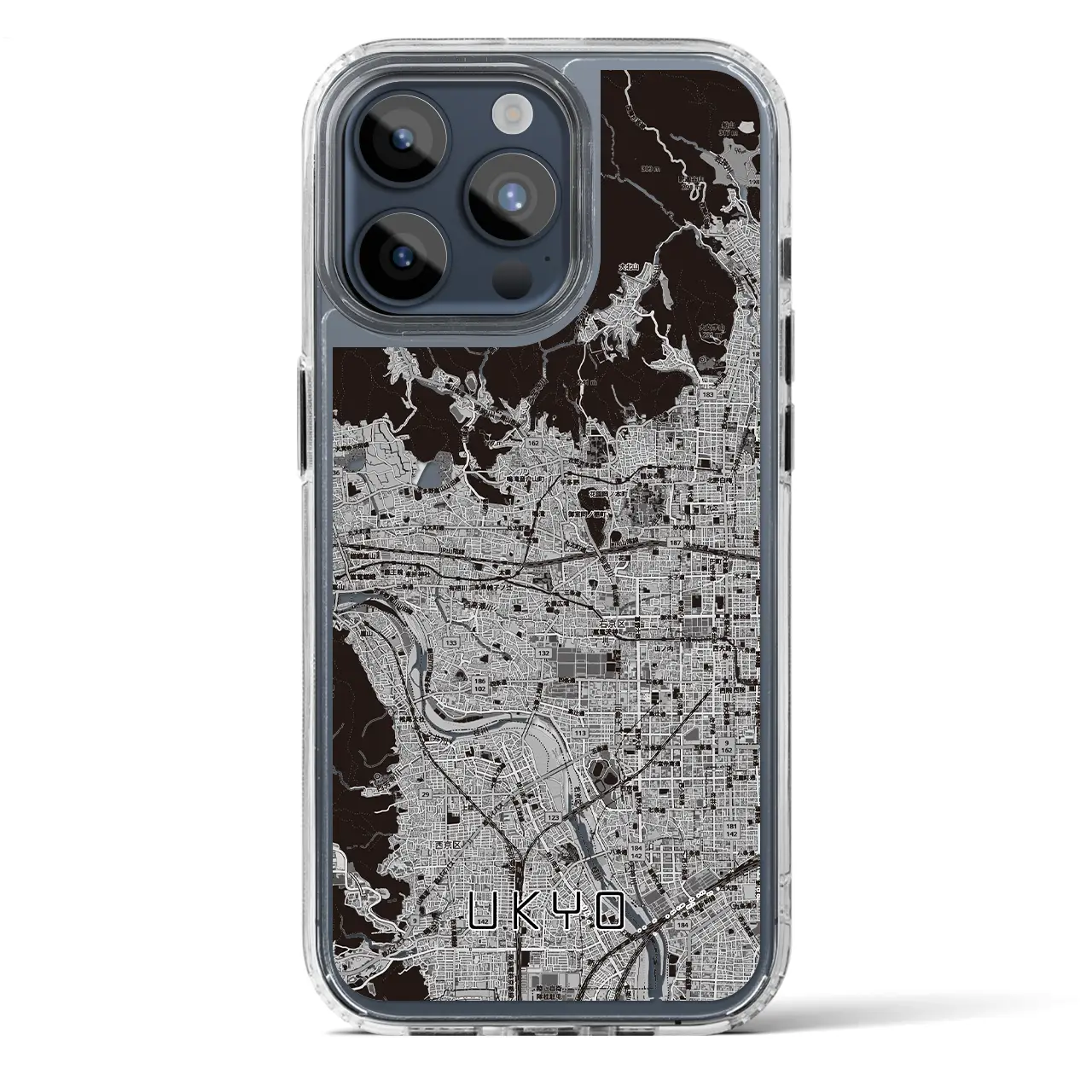 【右京2（京都府）】地図柄iPhoneケース（MagSafeタイプ）