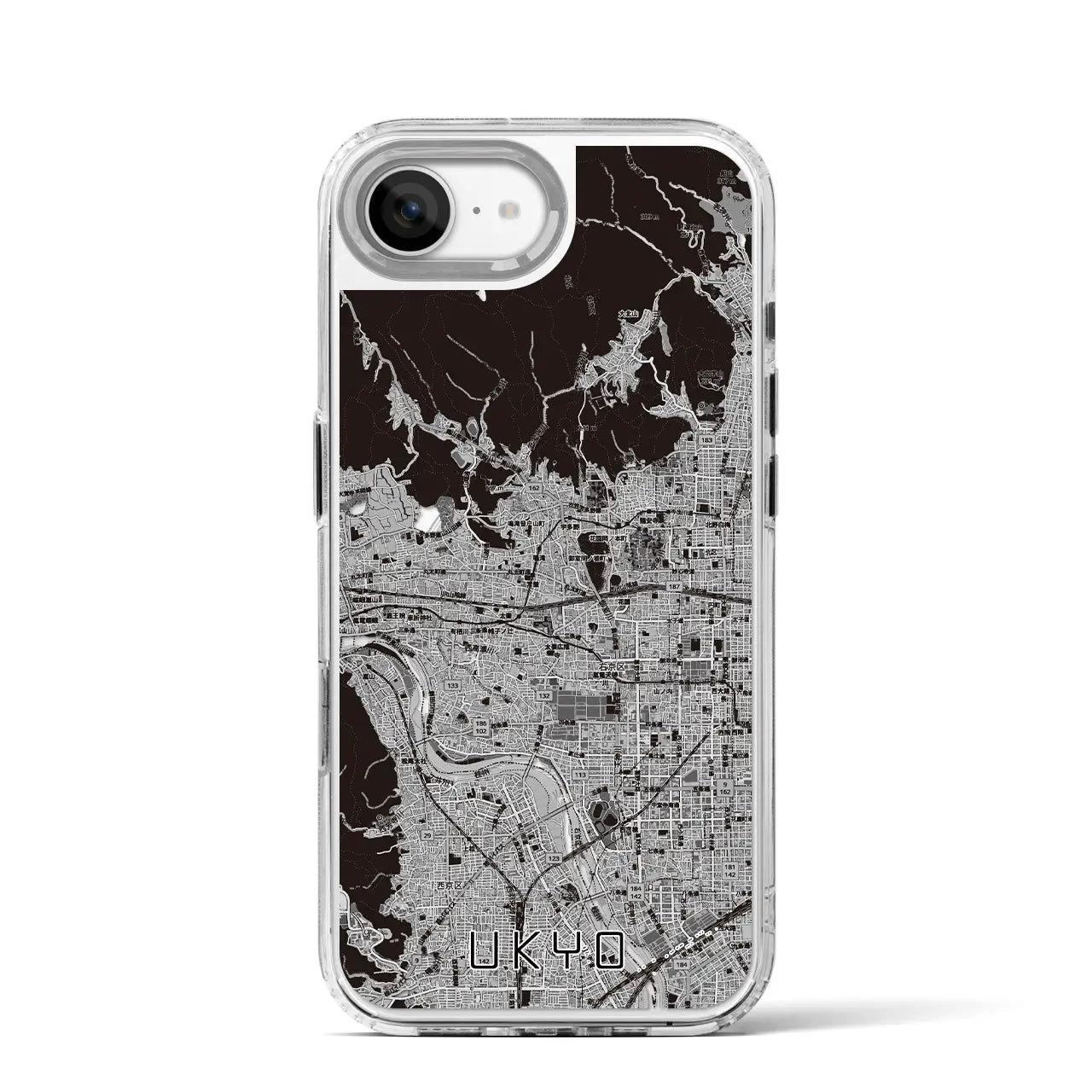 【右京2（京都府）】地図柄iPhoneケース（MagSafeタイプ）