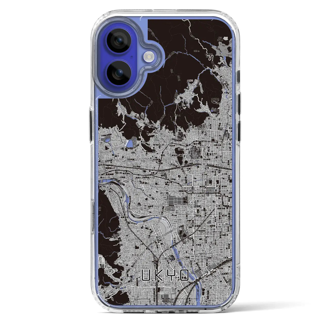【右京2（京都府）】地図柄iPhoneケース（MagSafeタイプ）