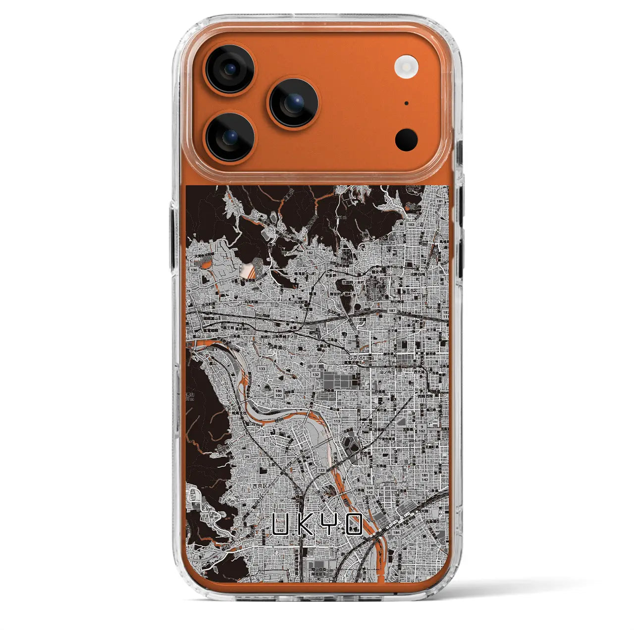 【右京2（京都府）】地図柄iPhoneケース（MagSafeタイプ）