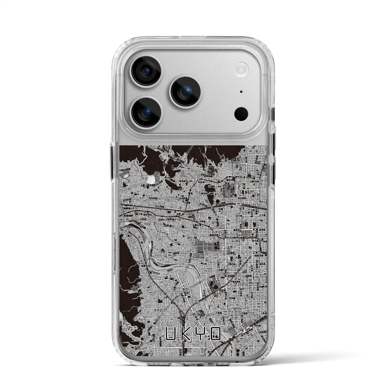 【右京2（京都府）】地図柄iPhoneケース（MagSafeタイプ）