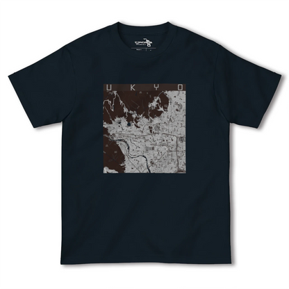【右京2（京都府）】地図柄ヘビーウェイトTシャツ