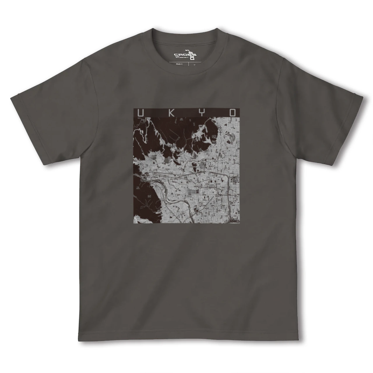 【右京2（京都府）】地図柄ヘビーウェイトTシャツ