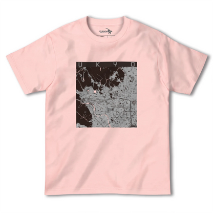 【右京2（京都府）】地図柄ヘビーウェイトTシャツ