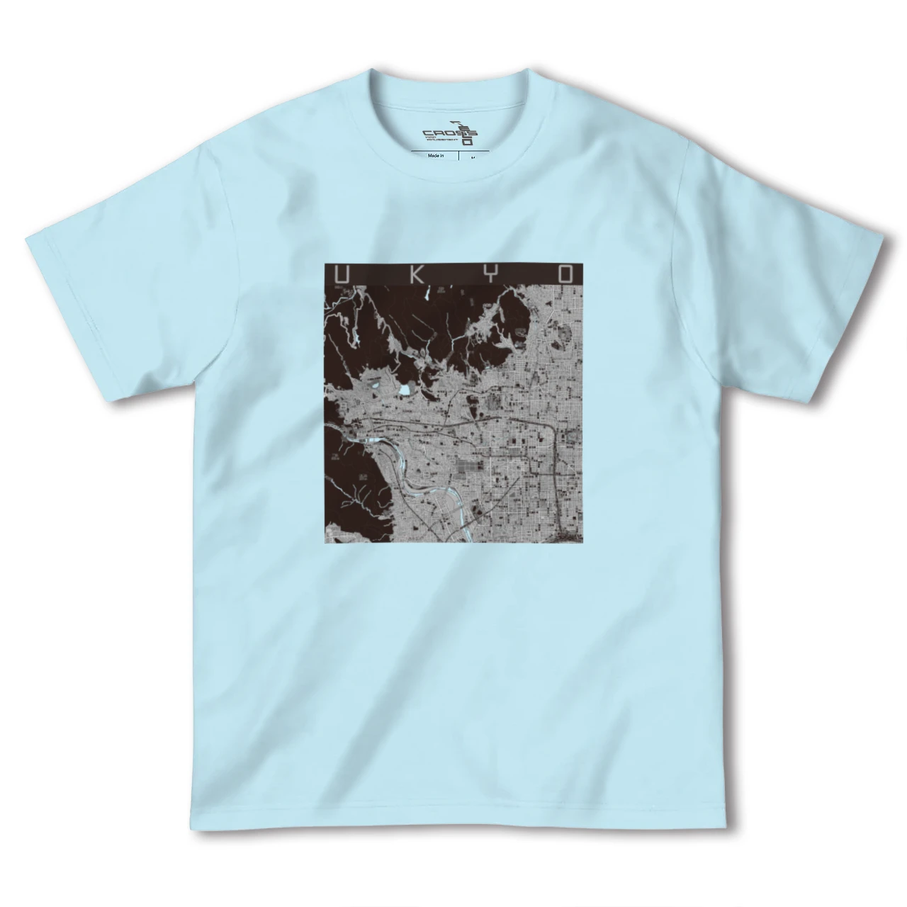 【右京2（京都府）】地図柄ヘビーウェイトTシャツ