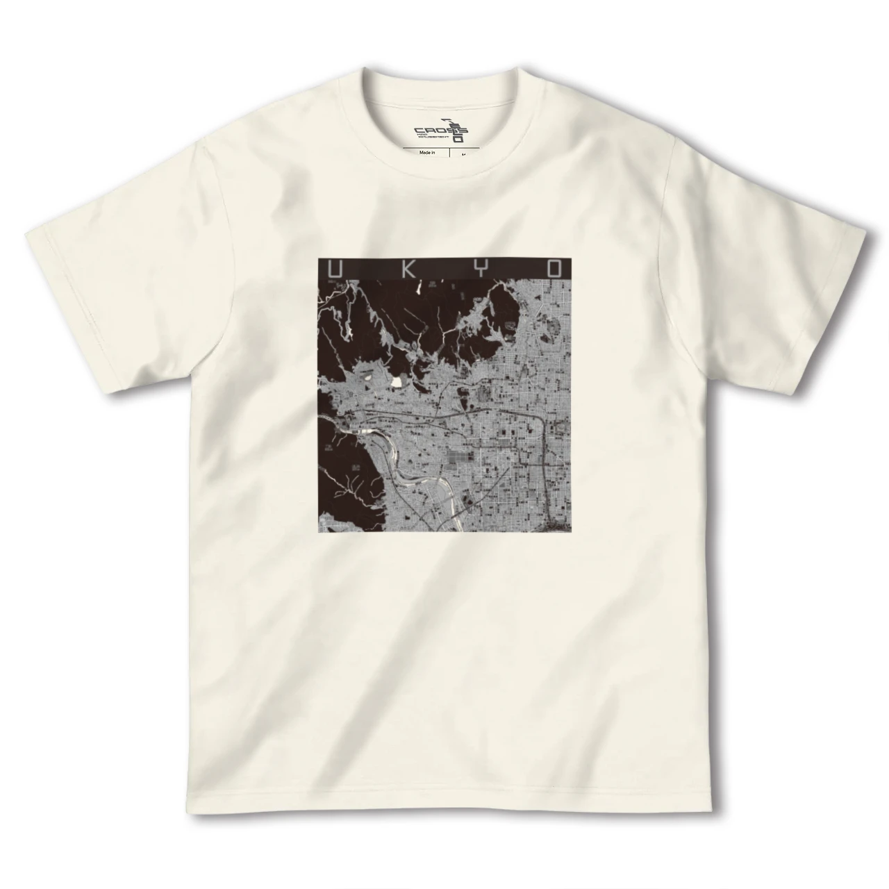 【右京2（京都府）】地図柄ヘビーウェイトTシャツ