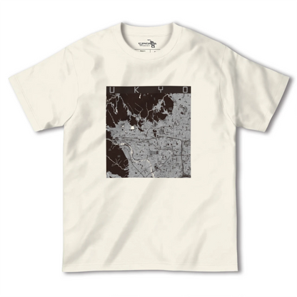 【右京2（京都府）】地図柄ヘビーウェイトTシャツ