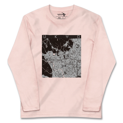 【右京2（京都府）】地図柄ロングスリーブTシャツ