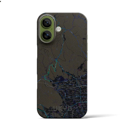 【右京（京都府）】地図柄iPhoneケース（バックカバータイプ）