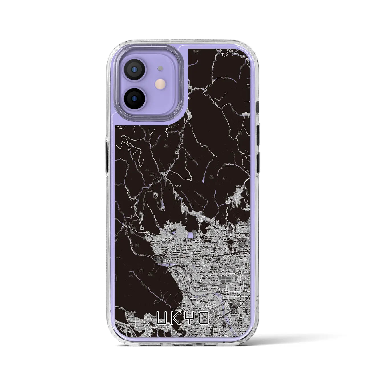 【右京（京都府）】地図柄iPhoneケース（MagSafeタイプ）