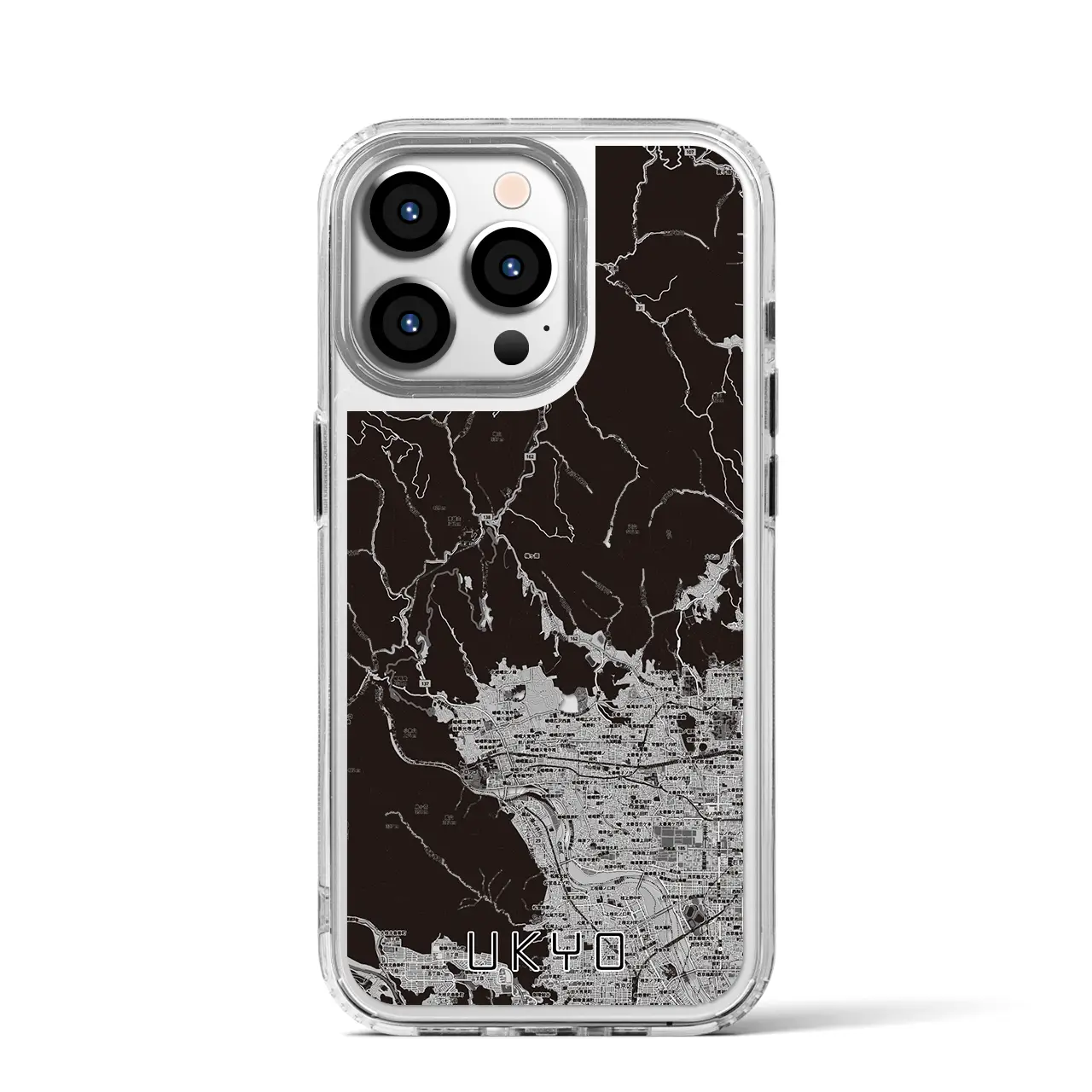 【右京（京都府）】地図柄iPhoneケース（MagSafeタイプ）