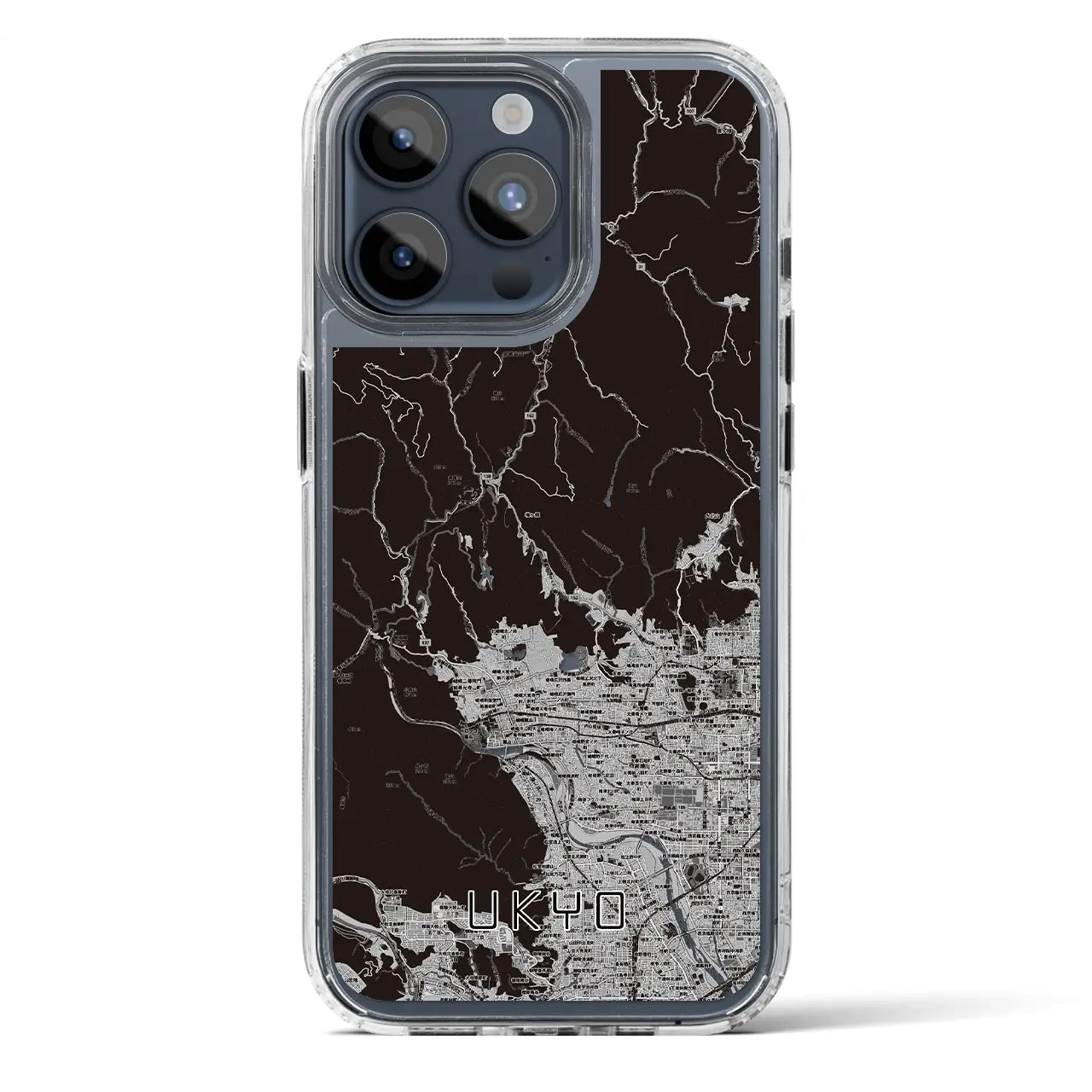 【右京（京都府）】地図柄iPhoneケース（MagSafeタイプ）