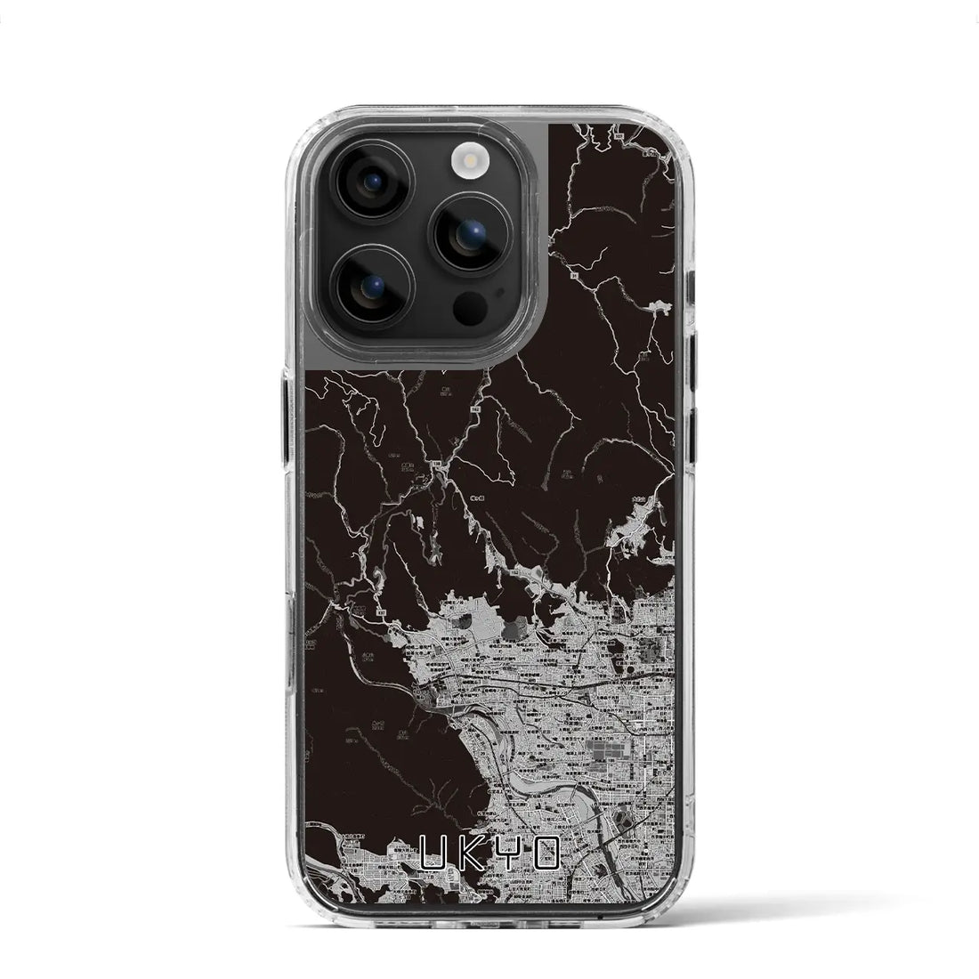 【右京（京都府）】地図柄iPhoneケース（MagSafeタイプ）