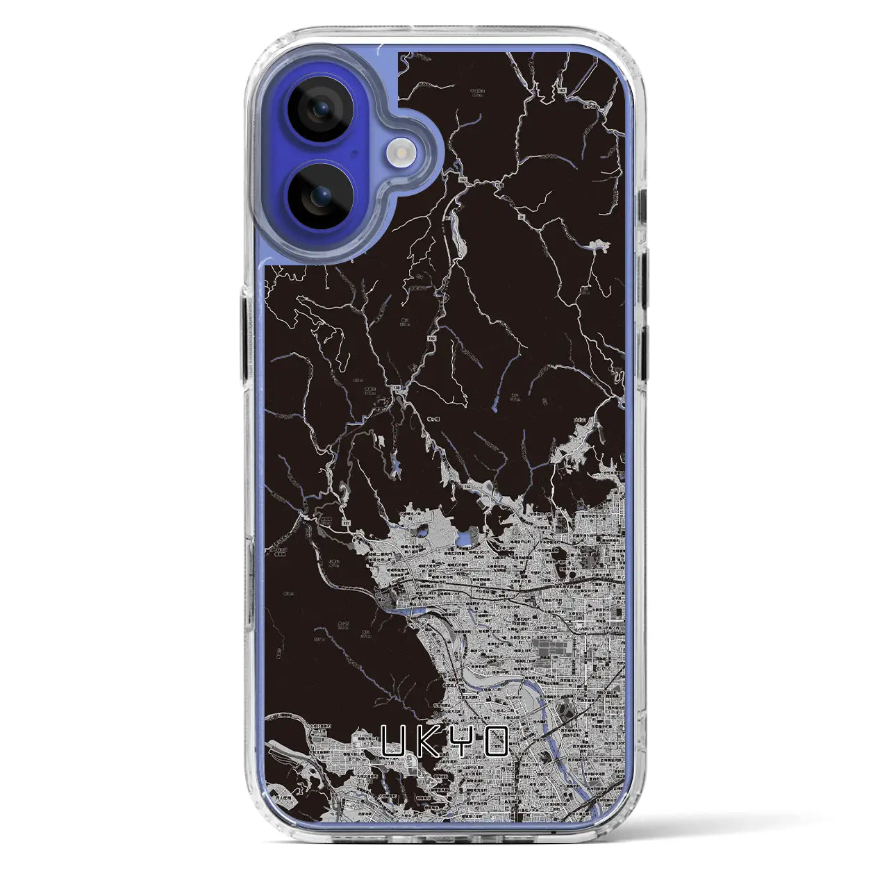 【右京（京都府）】地図柄iPhoneケース（MagSafeタイプ）
