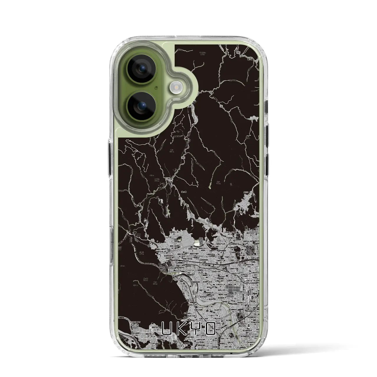 【右京（京都府）】地図柄iPhoneケース（MagSafeタイプ）