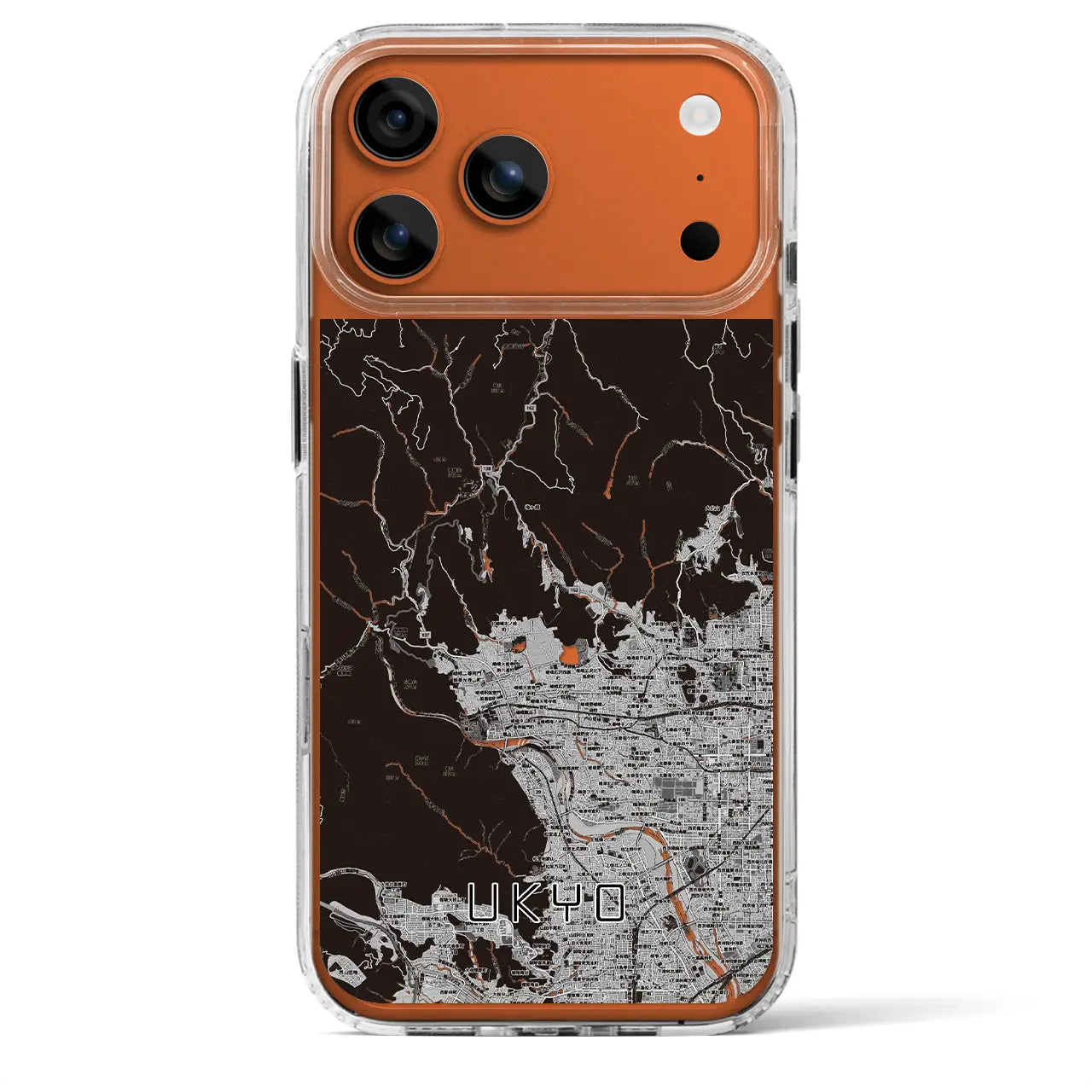 【右京（京都府）】地図柄iPhoneケース（MagSafeタイプ）