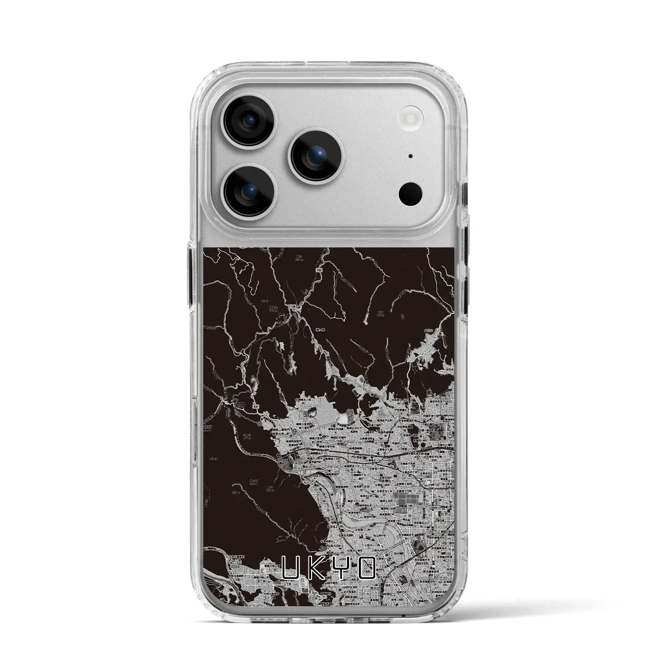 【右京（京都府）】地図柄iPhoneケース（MagSafeタイプ）