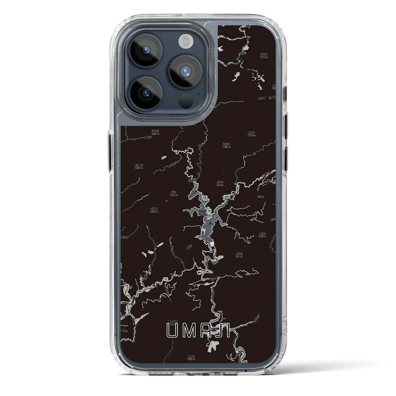 【馬路（高知県）】地図柄iPhoneケース（MagSafeタイプ）