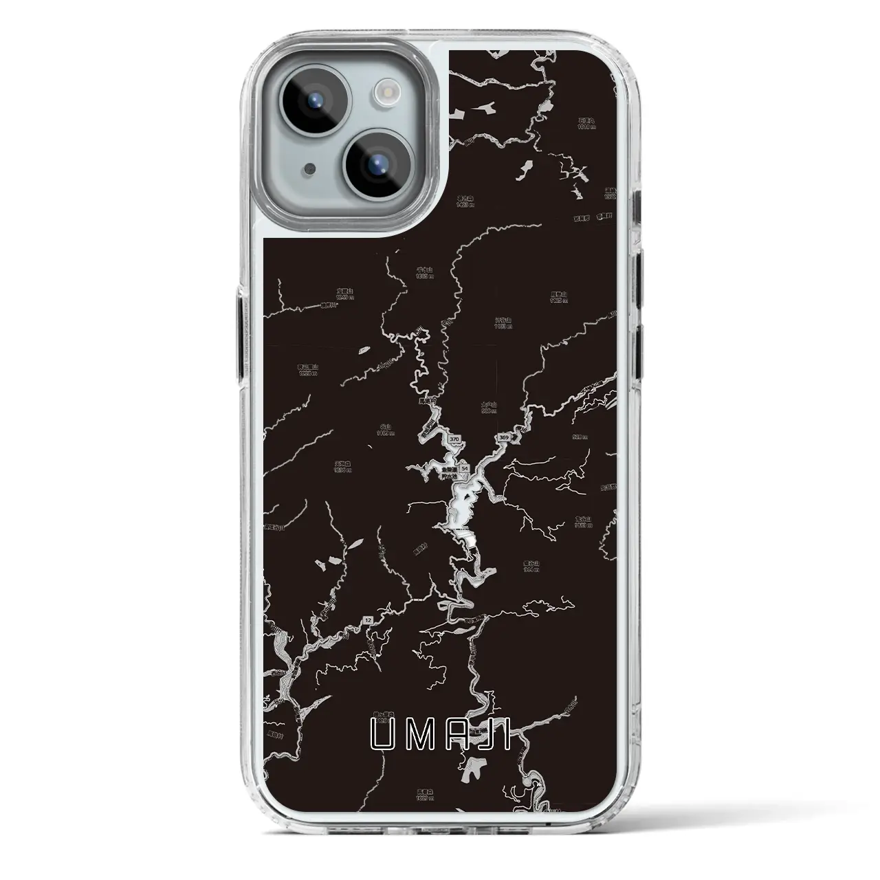 【馬路（高知県）】地図柄iPhoneケース（MagSafeタイプ）
